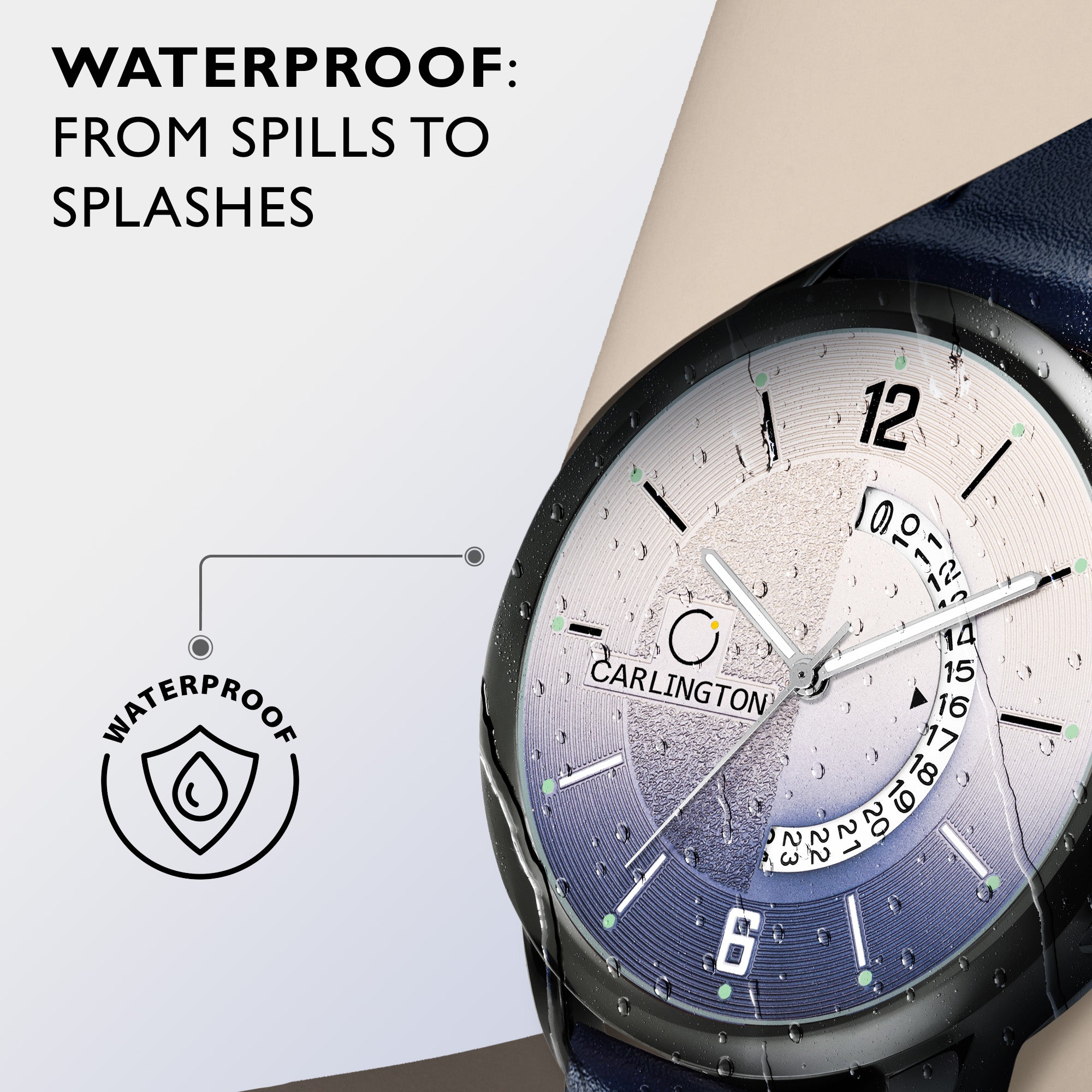 Gents waterproof outlet watch