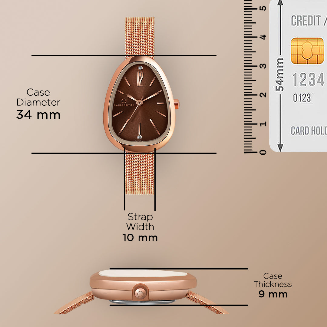 Iconic 2047 Rose Brown Analog Womens Watch