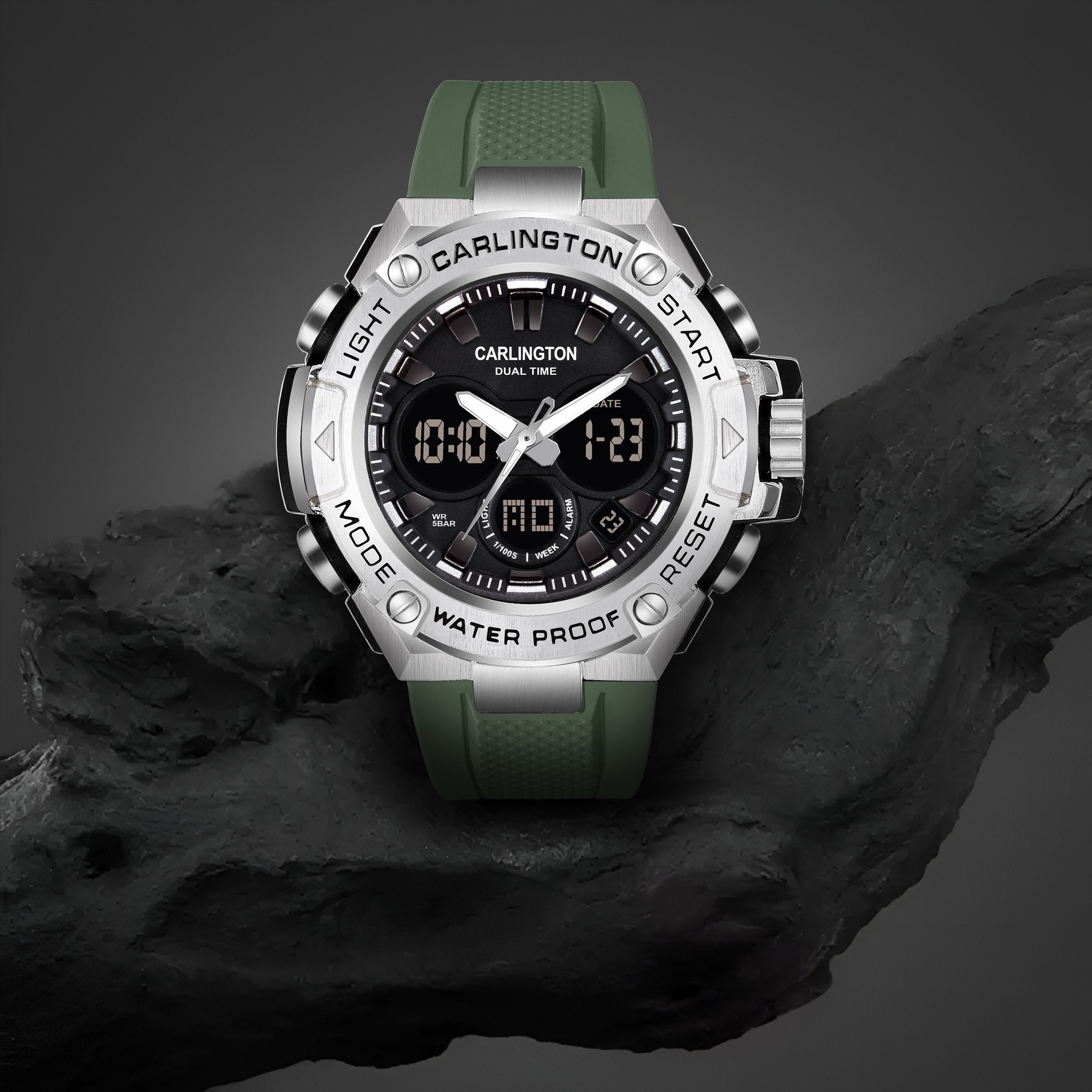 Endurace 9107 Green Analog Digital Sports Watch