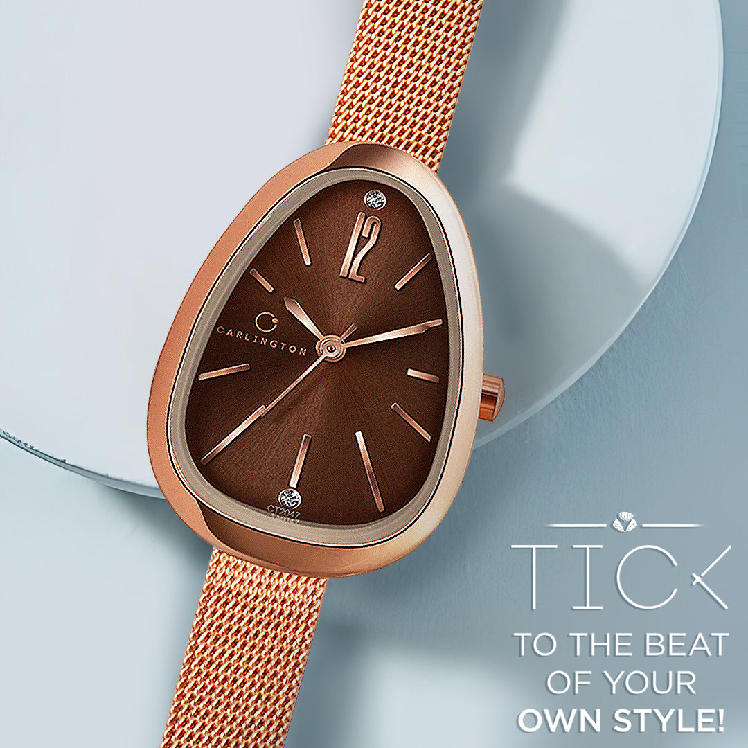 Iconic 2047 Rose Brown Analog Womens Watch