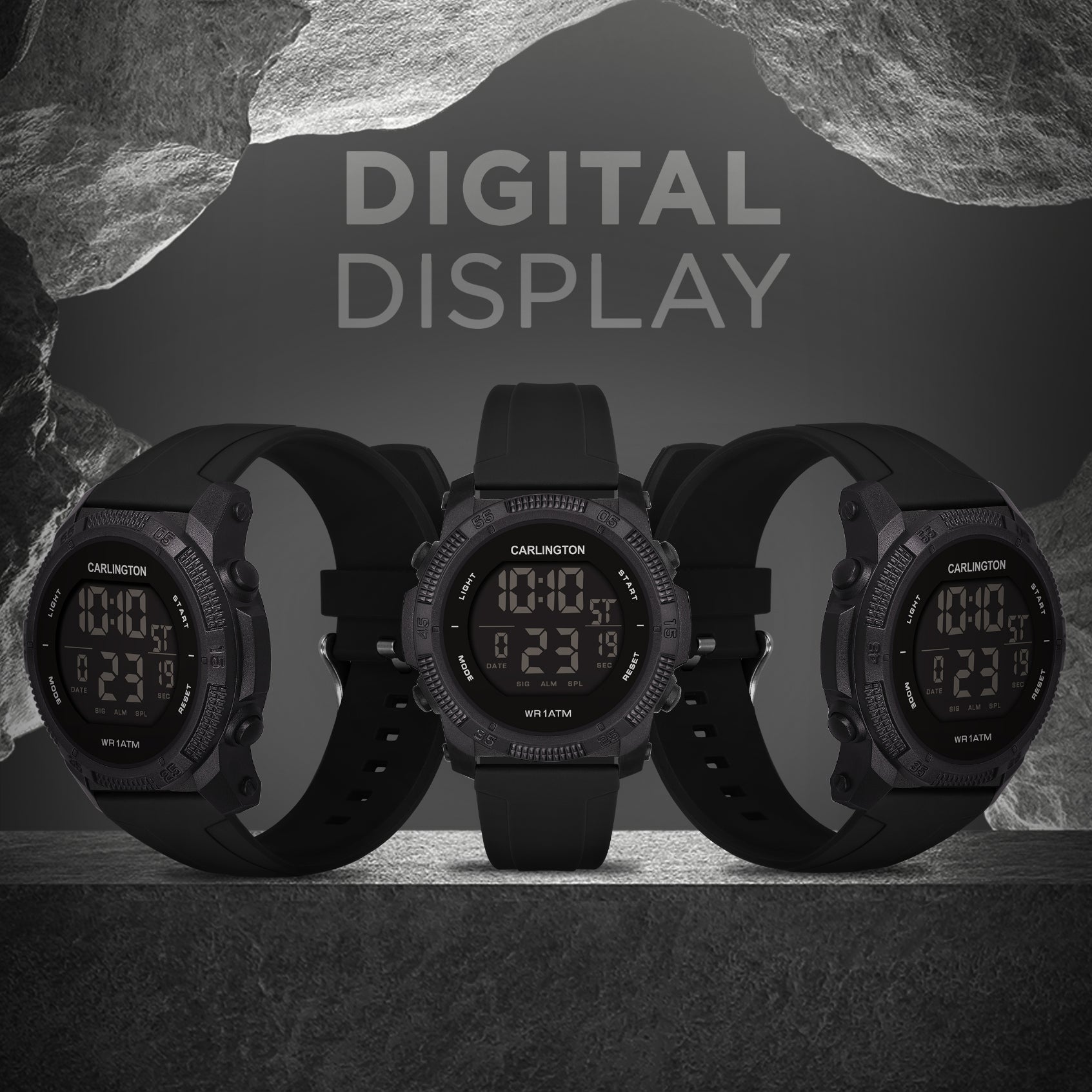 Carlington Digital Sports Watch - 9133