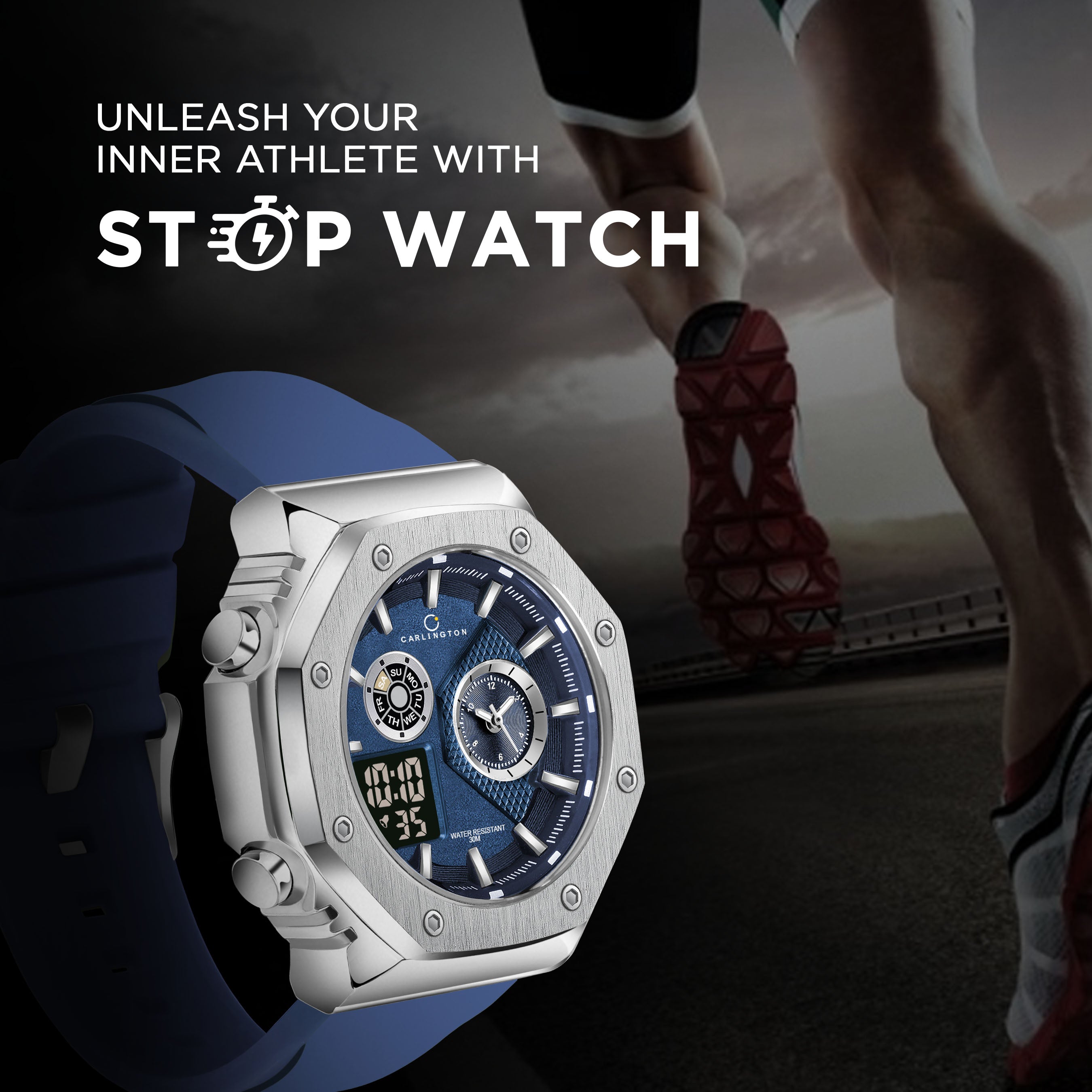 Exclusive 7711 Blue Gents Analog Wrist Watch