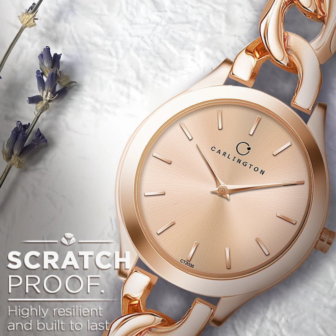 Iconic 2036 Rose gold Analog Womens Watch