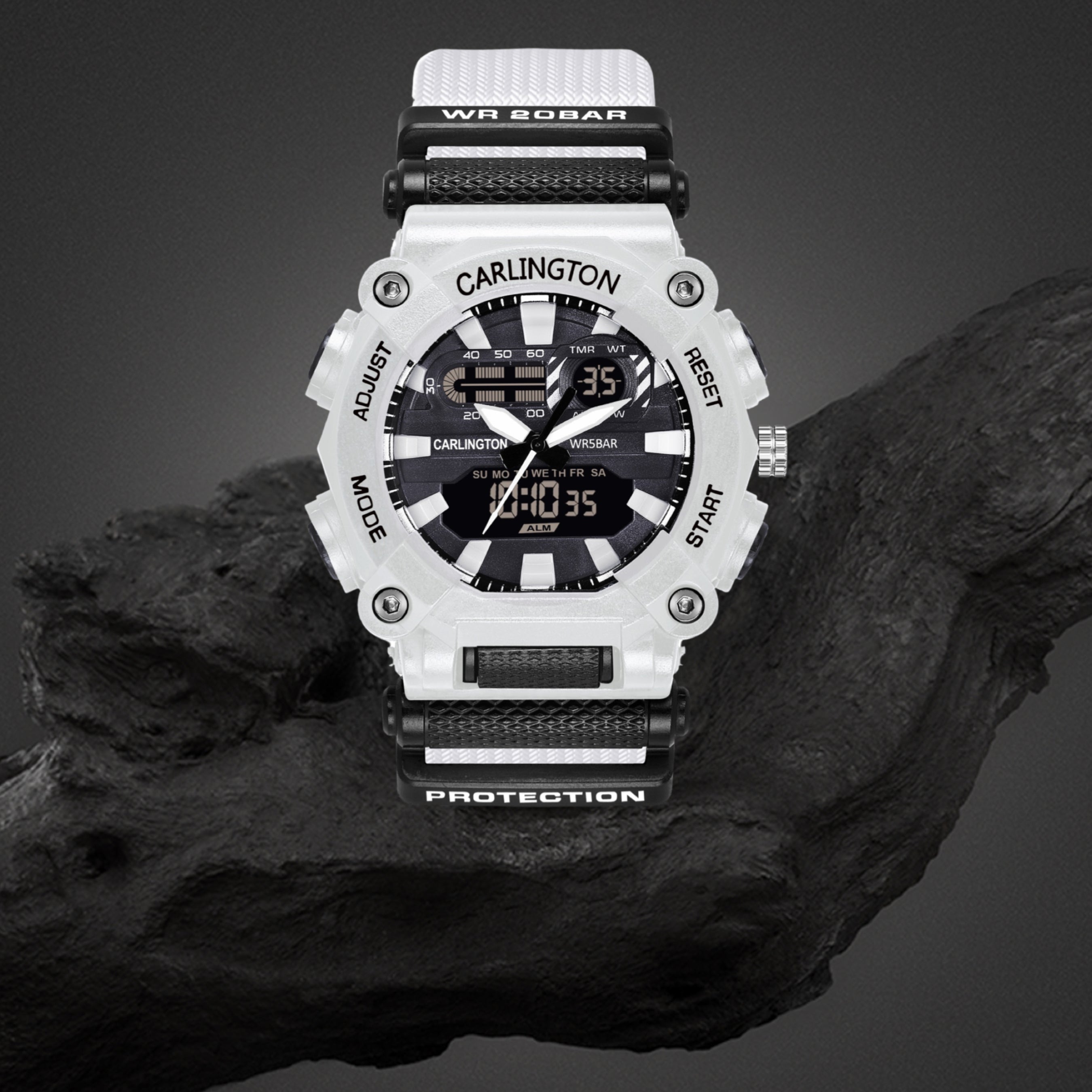 G-Shock GBD200 White & Black Digital Watch | Zumiez